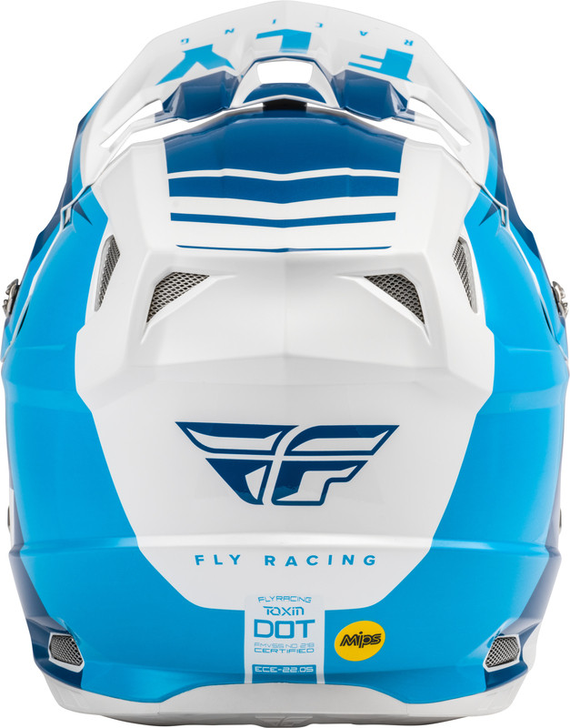 Fly Racing Toxin Transfer Blue White Helmet