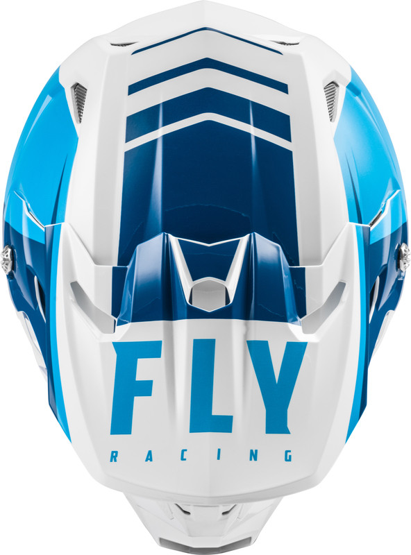 Fly Racing Toxin Transfer Blue White Helmet