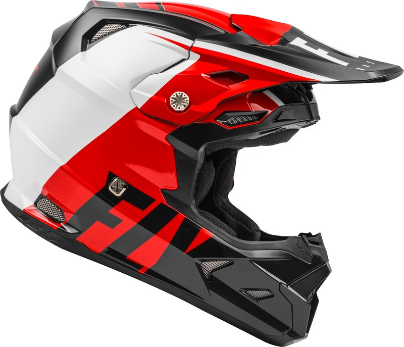 Fly Racing Toxin Transfer Red Black White Helmet
