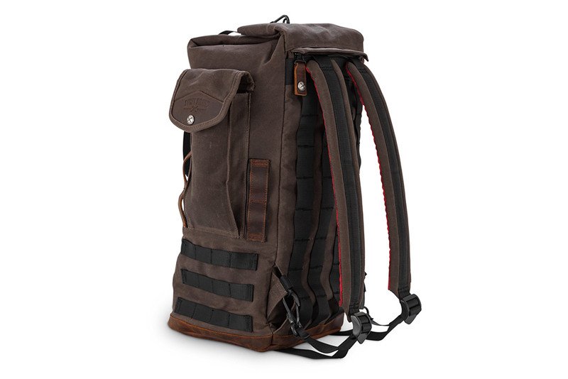 Burly Sissy Bar Bag Dark Oak - B15-1013D