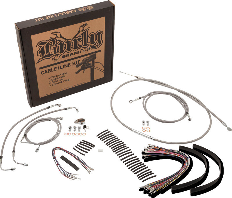 Burly Control Kit 16" Ape Stainless Non-ABS - B30-1156