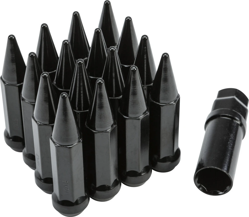 Awc Spike Lug Nut Replacement Part 12Mmx1.50 Black Taper W/Key - ALUG ...