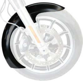 Bagger Nation Dei Fender 23 Inch W/Spacers Black `14-Up Flh/T - DEI23-14L-B