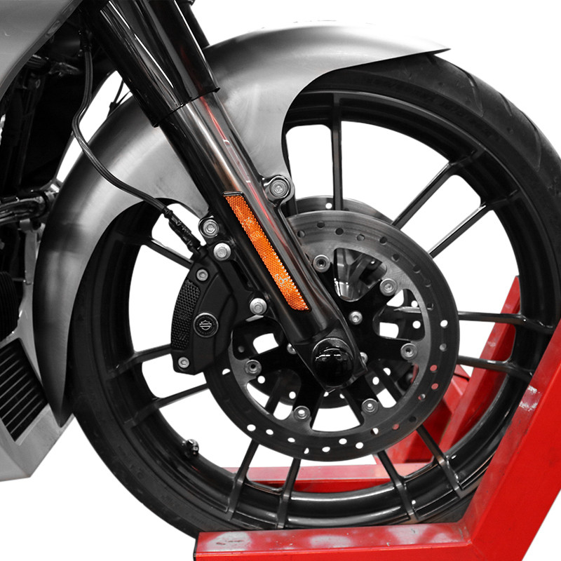 Bagger Nation Cafe Fender 21" Steel Satin Spacers `86-13 Flh/T - CAFE-21-13E-S