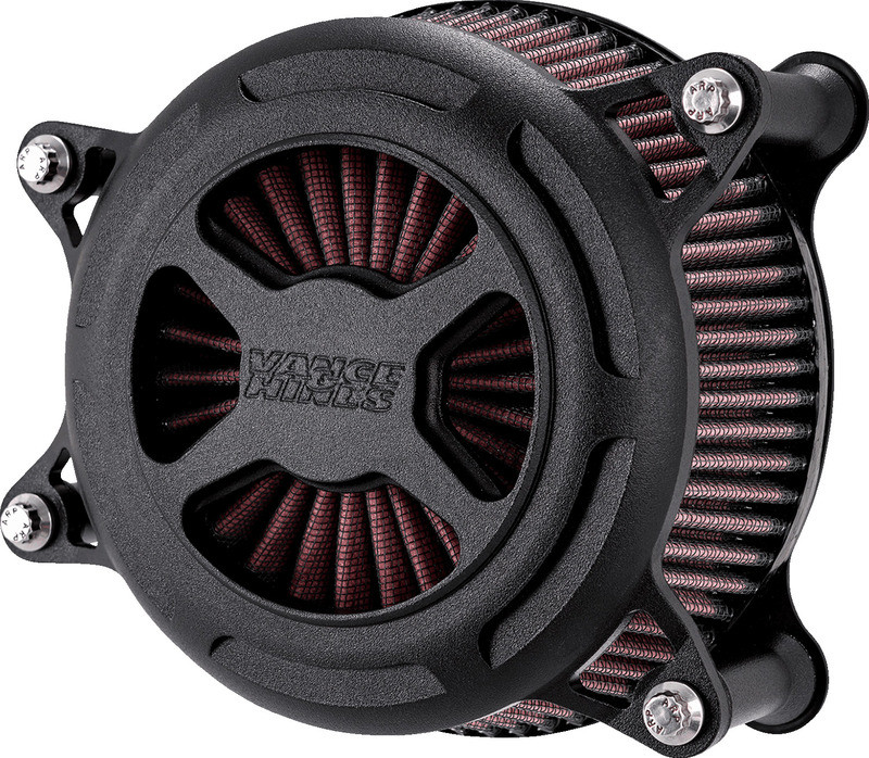Vance & Hines VO2 X Air Cleaner Black Wrinkle - 42365