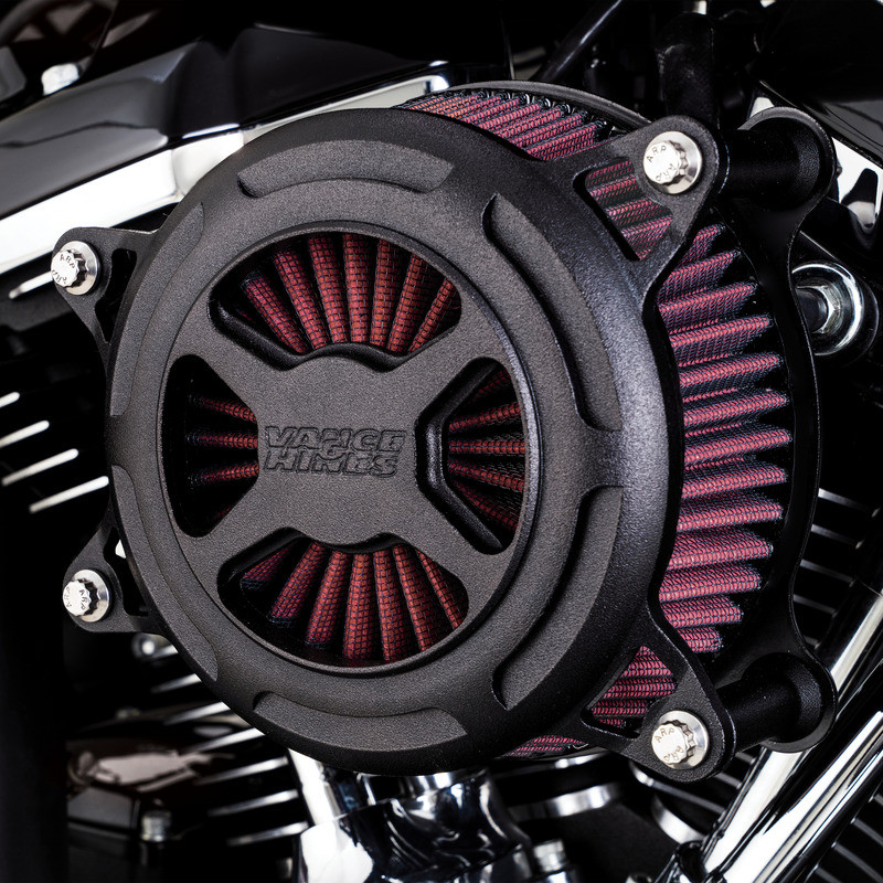 Vance & Hines VO2 X Air Cleaner Black Wrinkle - 42365