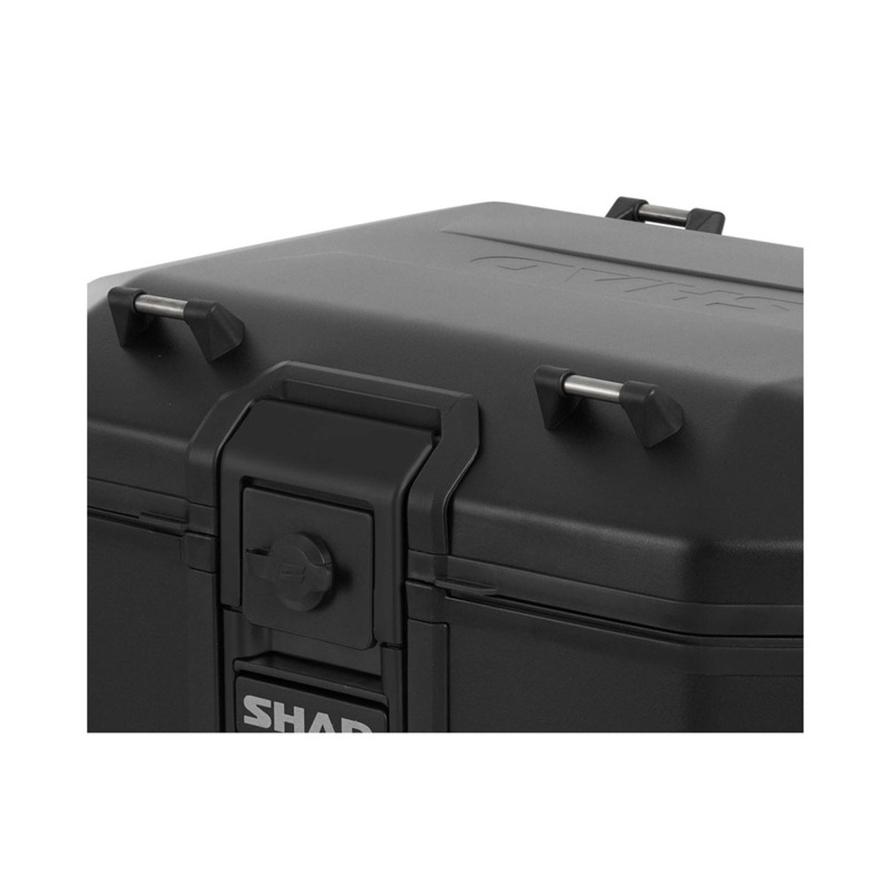 Top Case moto aluminium SHAD TERRA TR55 Aluminium PURE BLACK, volume 55  litres, capacité, 2 casques modulables - Tech2Roo