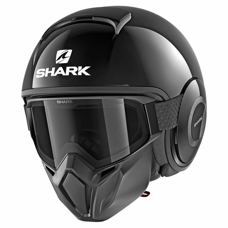 Shark Street Drak Blank Black Helmet
