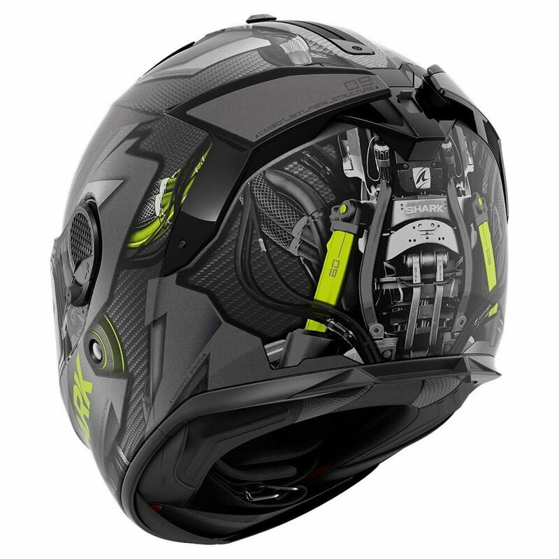 Shark Spartan GT Carbon Urikan Mat Yellow Helmet