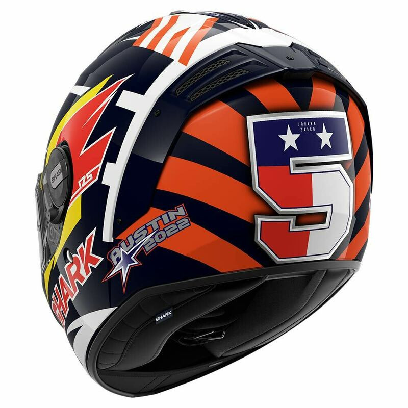 Shark Spartan RS Replica Zarco Austin Blue Helmet