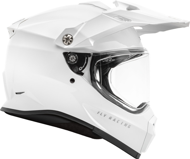 Fly Racing Trekker Solid White Helmet