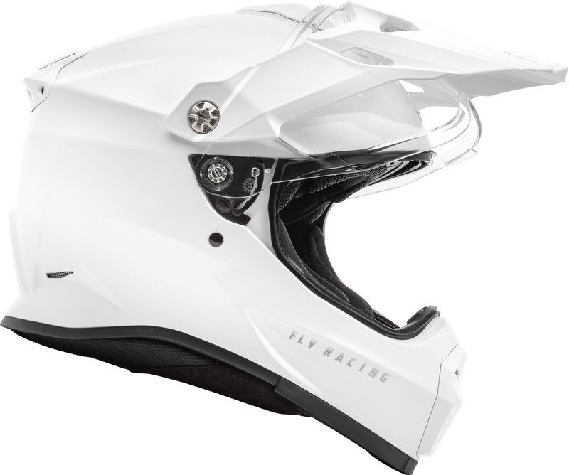 Fly Racing Trekker Solid White Helmet