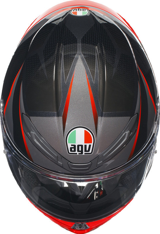 AGV K6 S Slashcut Black Gray Red Helmet
