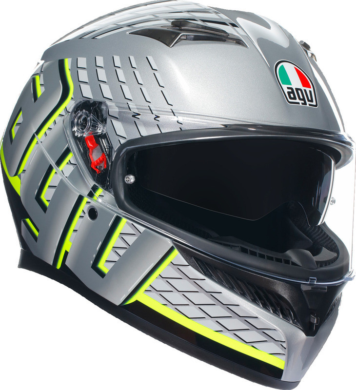 AGV K3 Fortify Gray Black Yellow Fluo Helmet