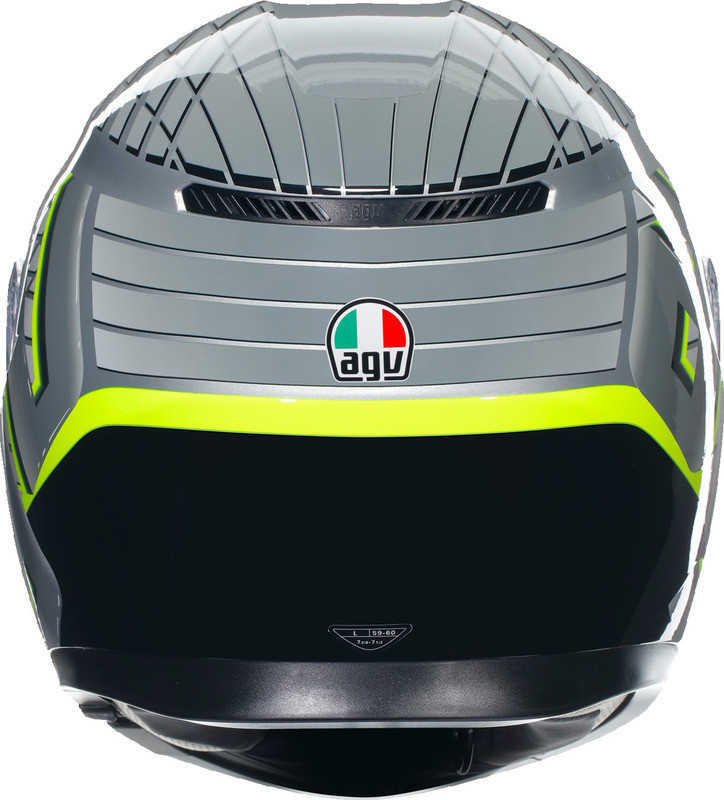 AGV K3 Fortify Gray Black Yellow Fluo Helmet