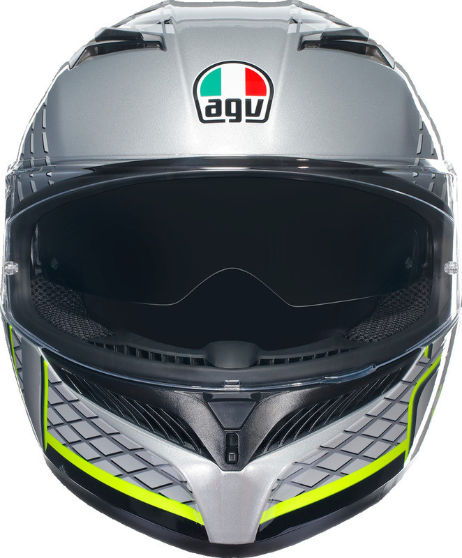 AGV K3 Fortify Gray Black Yellow Fluo Helmet