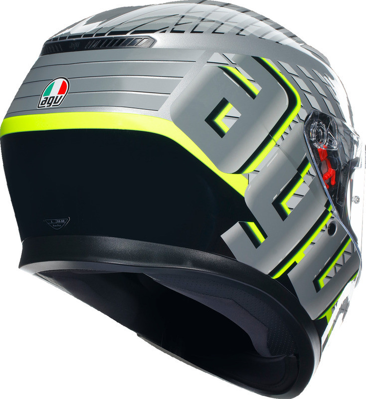 AGV K3 Fortify Gray Black Yellow Fluo Helmet