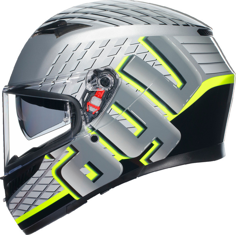 AGV K3 Fortify Gray Black Yellow Fluo Helmet