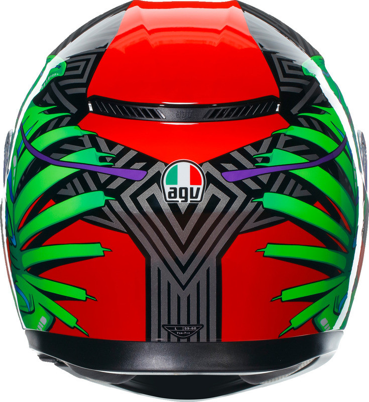 AGV K3 Kamaleon Black Red Green Helmet