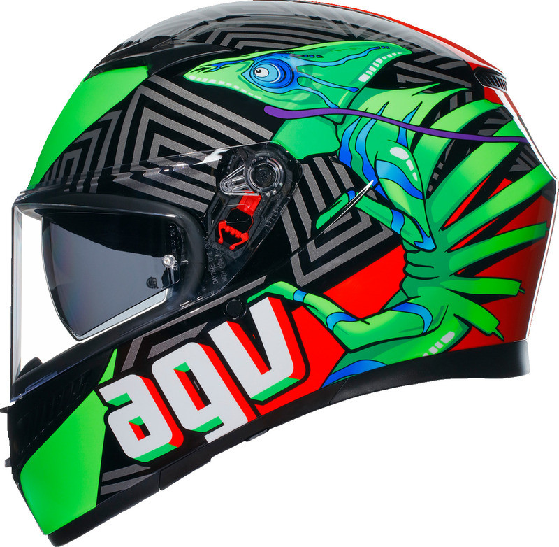 AGV K3 Kamaleon Black Red Green Helmet
