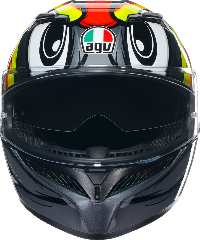AGV K3 Birdy 2.0 Gray Yellow Red Helmet