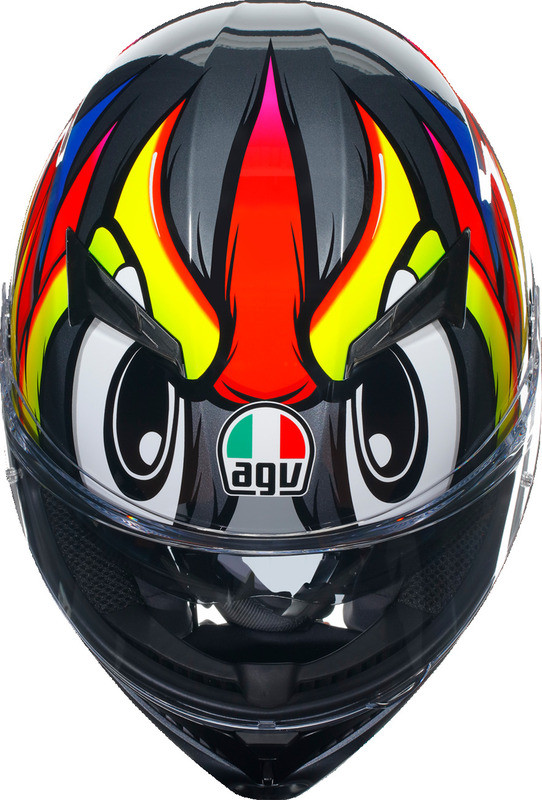 AGV K3 Birdy 2.0 Gray Yellow Red Helmet