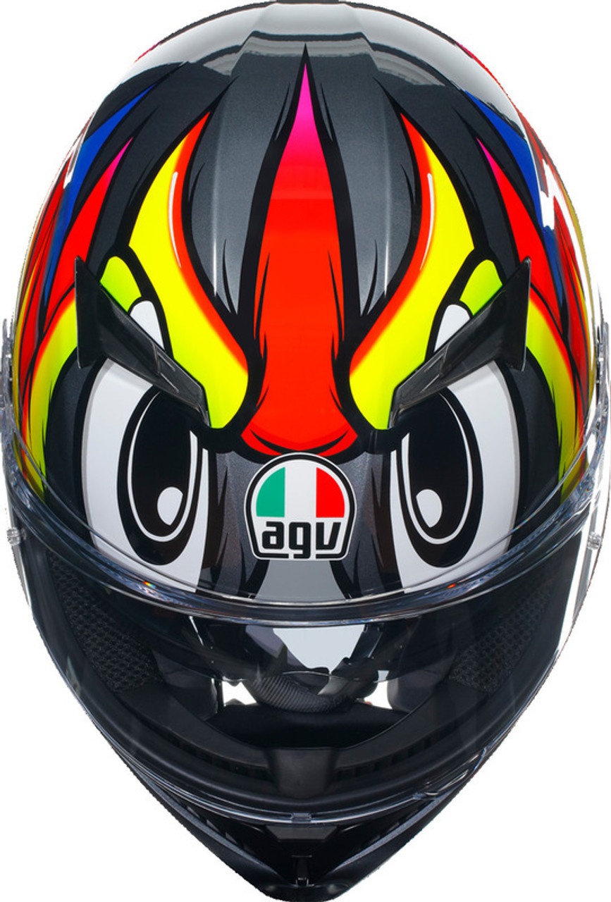 AGV K3 BIRDY 2.0 GREY/YELLOW/RED フルフェイス AGV K3 JIST Asian Fit - BIRDY 2.0 GREY/YELLOW/RED