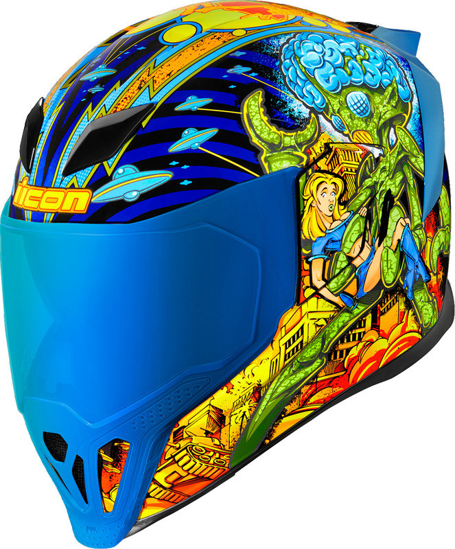 Icon Airflite Bugoid Blitz Blue Helmet