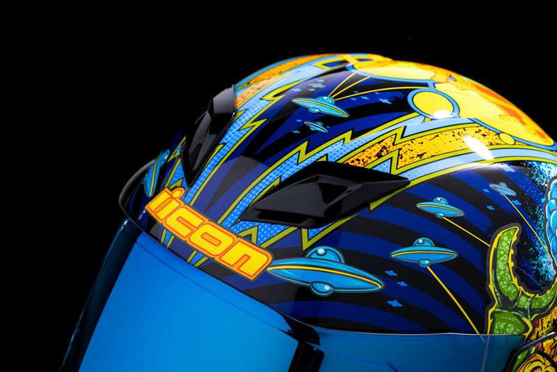 Icon Airflite Bugoid Blitz Blue Helmet