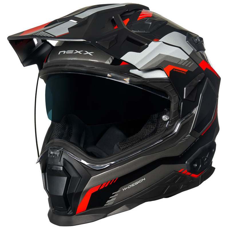 Nexx XWED 2 Columbus Red Gray Helmet