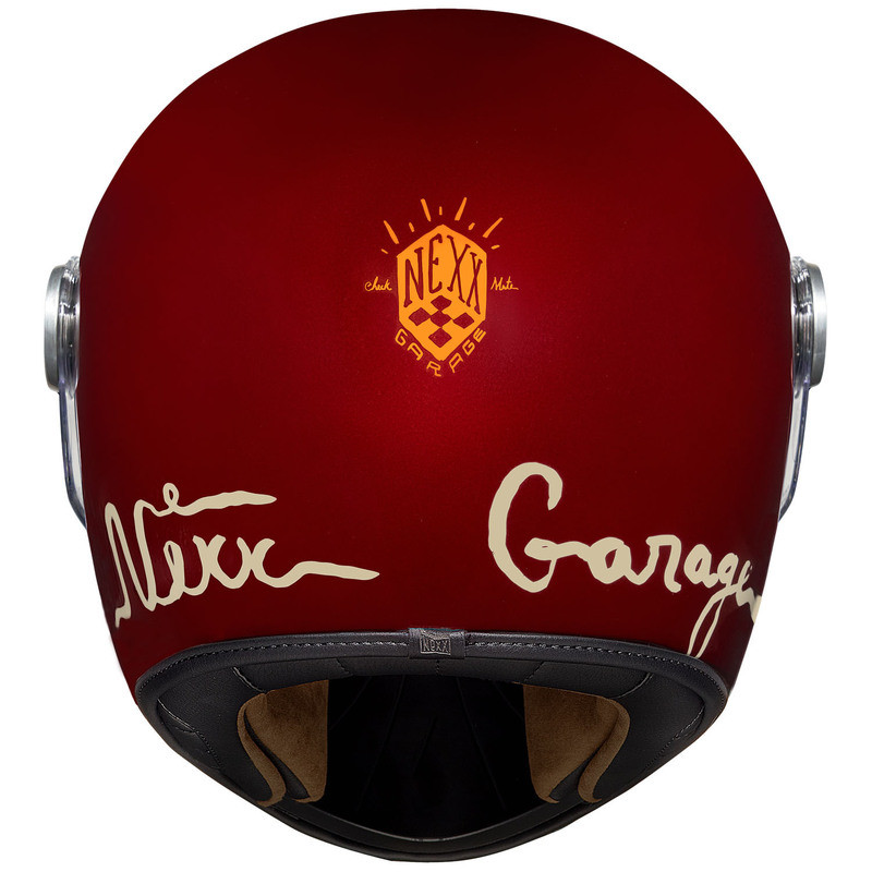 Nexx XG100R Checkmate Burgandy Helmet