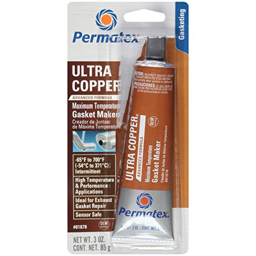 Permatex Ultra Copper Silicone Gasket S Ealant 3Oz - 81878