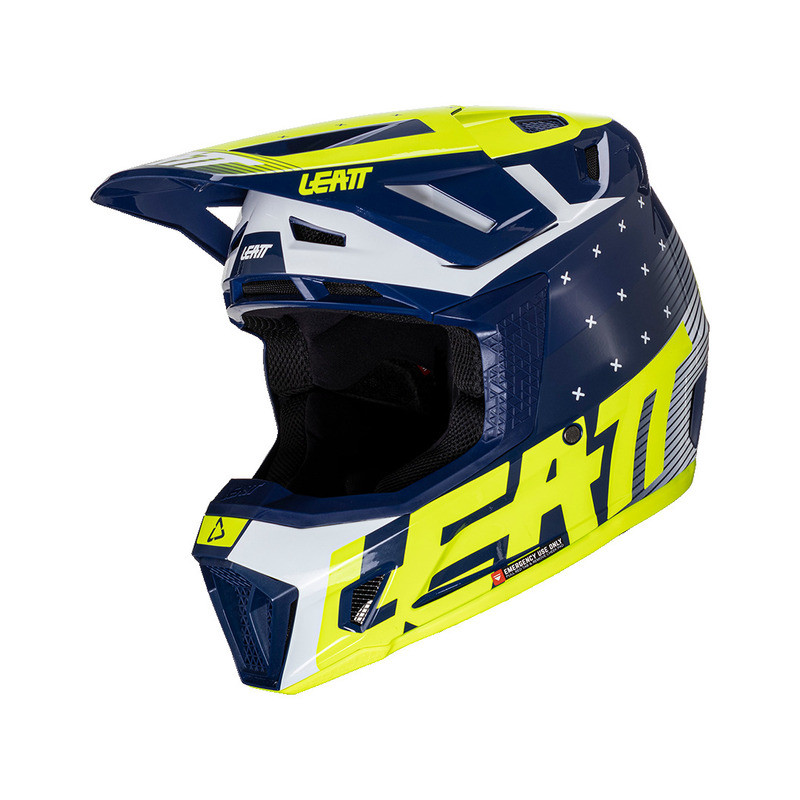 Leatt Moto 7.5 V24 Blue Helmet Kit