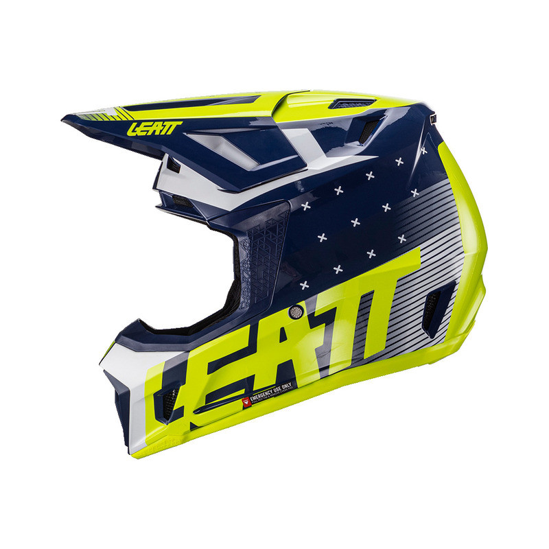 Leatt Moto 7.5 V24 Blue Helmet Kit