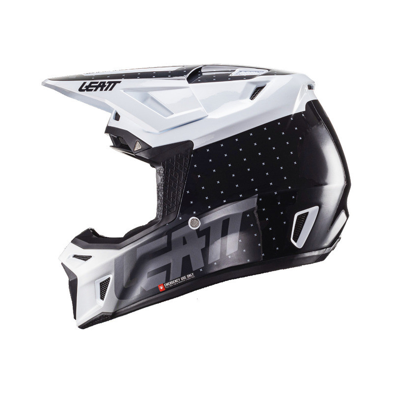 Leatt Moto 8.5 V24 Black White Helmet Kit