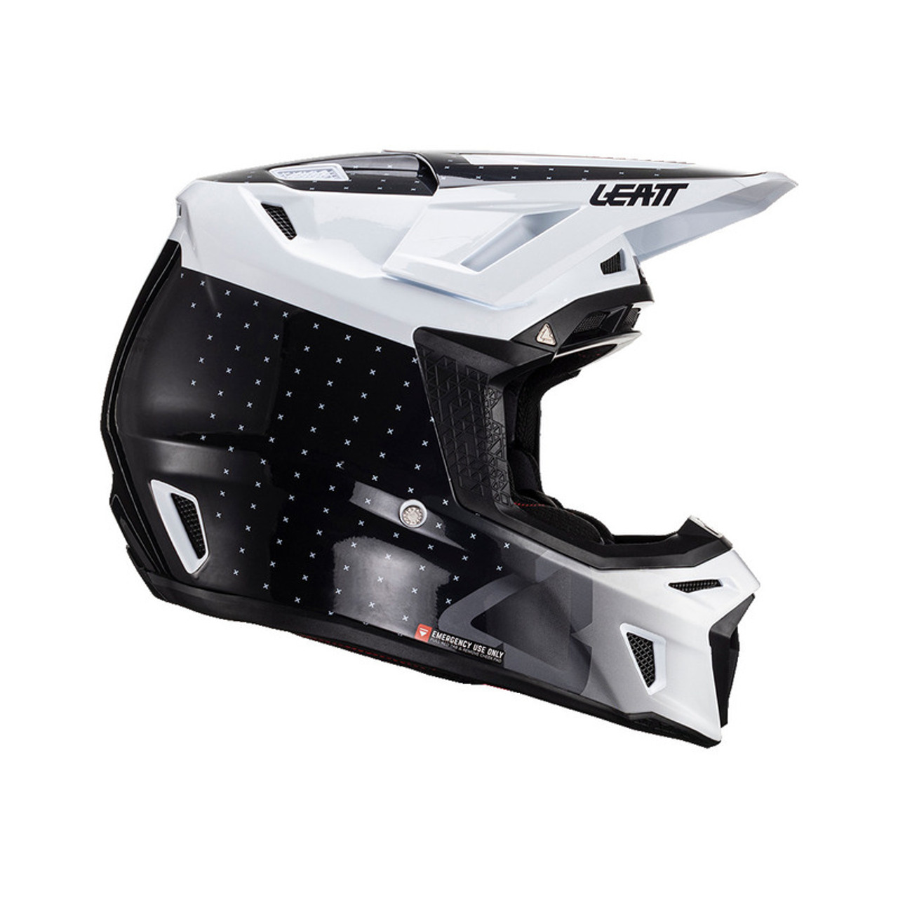 Leatt Moto 8.5 V24 Black White Helmet Kit