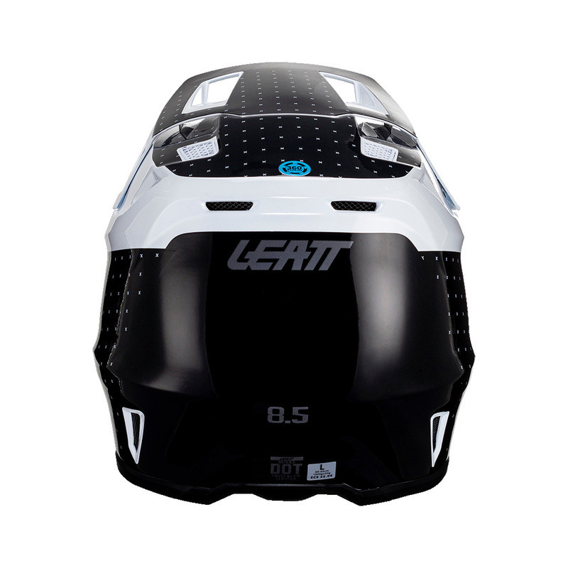 Leatt Moto 8.5 V24 Black White Helmet Kit