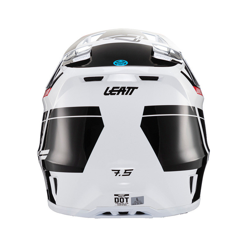 Leatt Moto 7.5 V24 Black White Helmet Kit