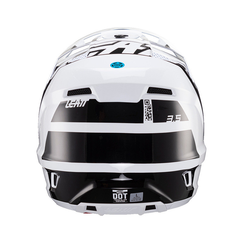 Leatt Moto 3.5 V24 Black White Helmet Kit