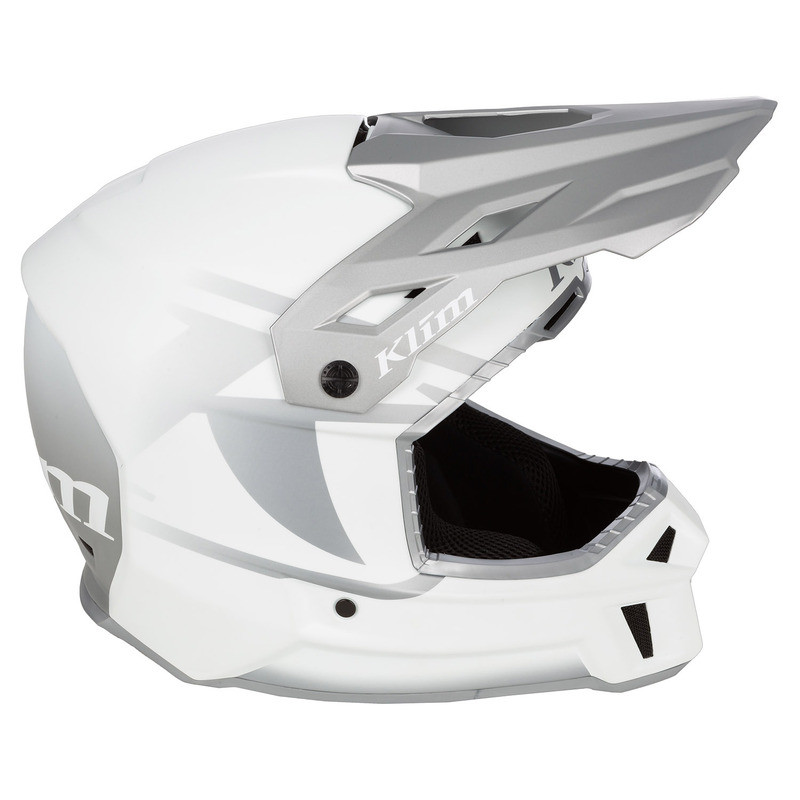 Klim F3 ECE Icon White Monument Gray Helmet