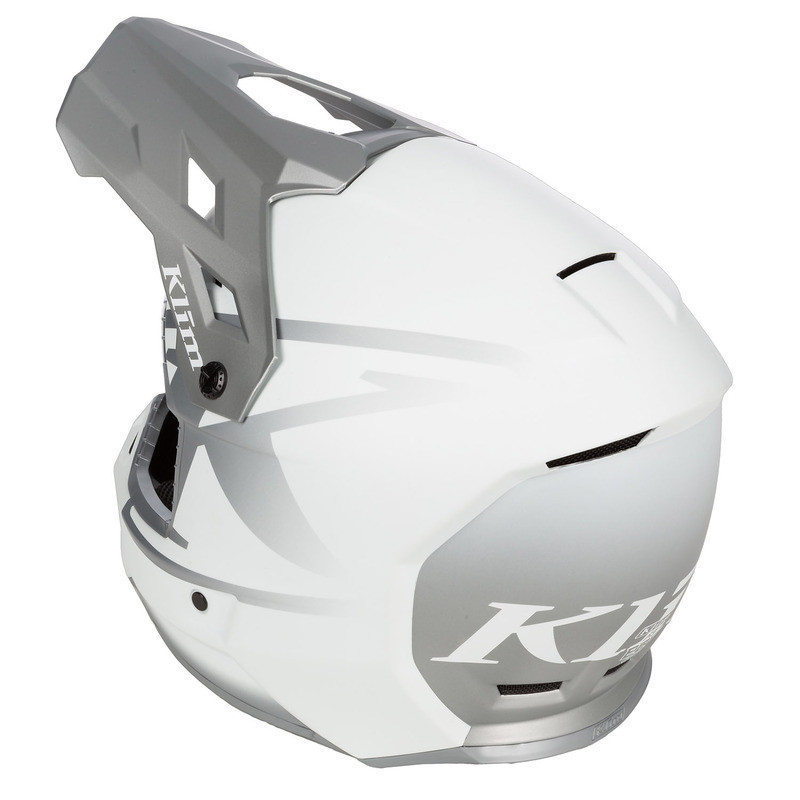 Klim F3 ECE Icon White Monument Gray Helmet