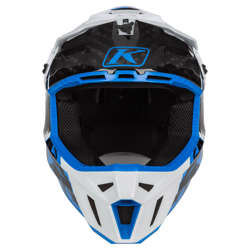 Klim F3 ECE DNA Electric Blue Lemonade White Carbon Helmet