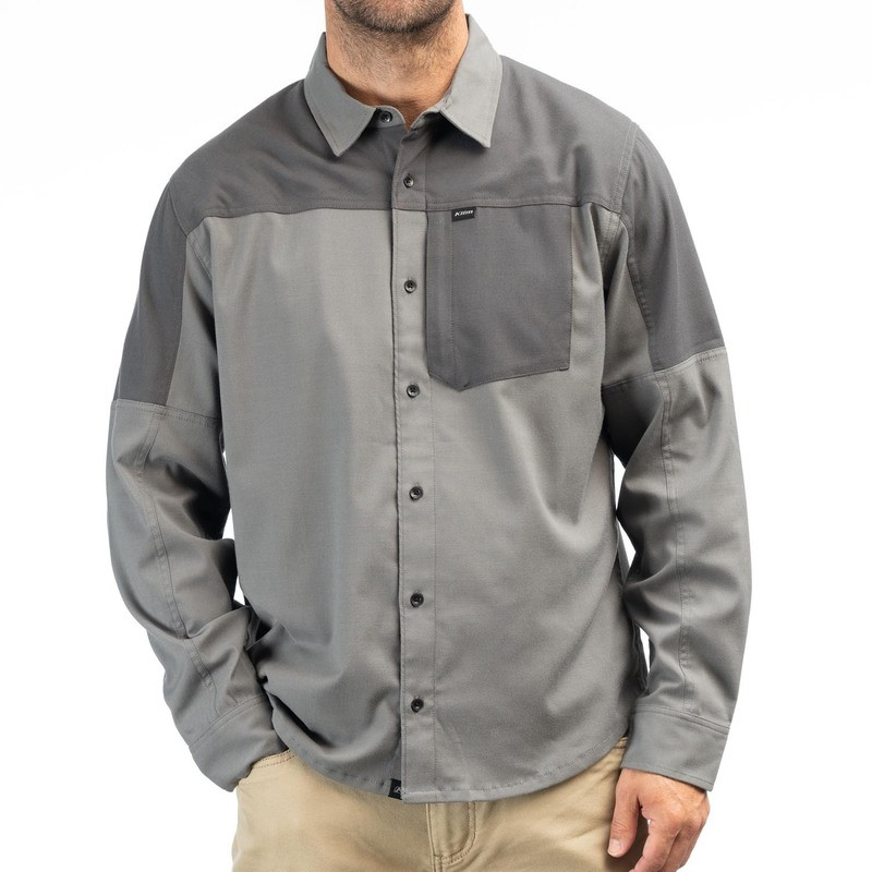 Klim Phelps Midweight Stretch Castlerock Asphalt Flannel Shirt