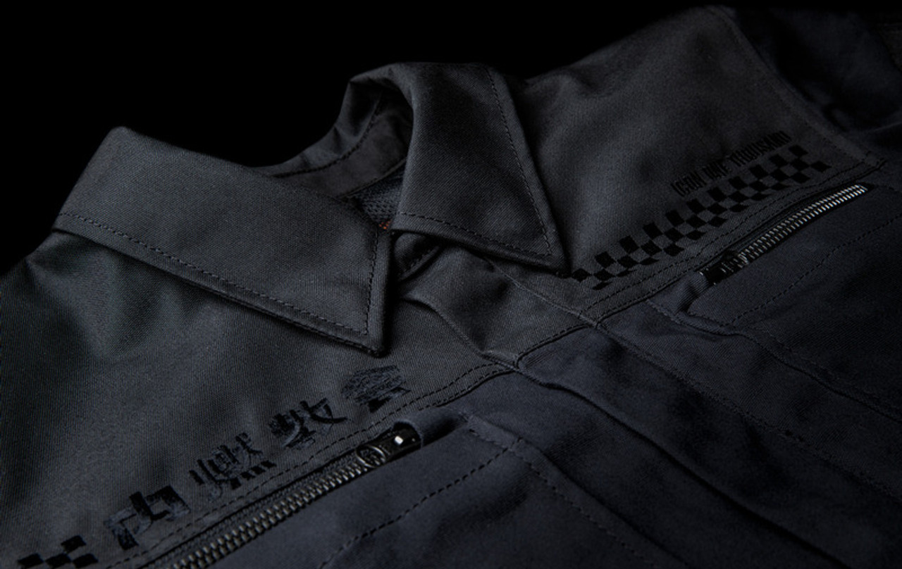 Icon Upstate Canvas National Black Jacket - Speed Addicts