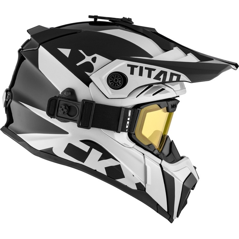 CKX Titan Air Flow Ivory Dual Lens Helmet