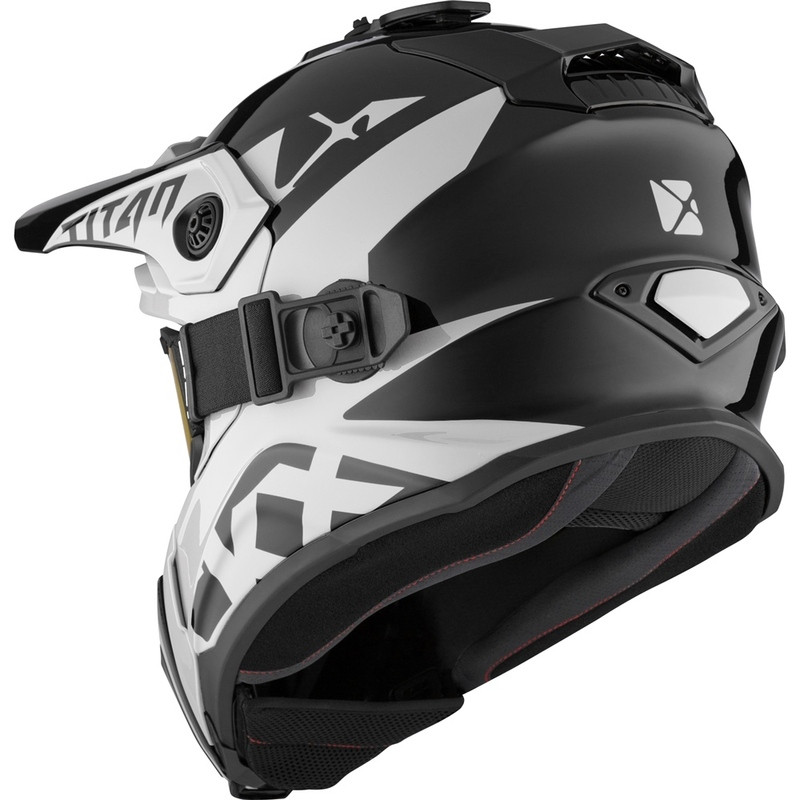 CKX Titan Air Flow Ivory Dual Lens Helmet