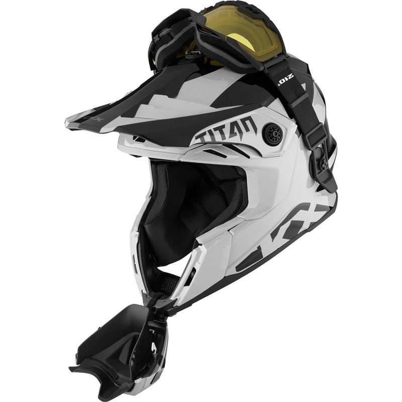 CKX Titan Air Flow Ivory Dual Lens Helmet