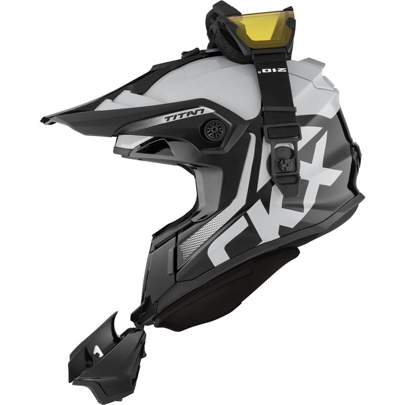 CKX Titan Polar Gray Dual Lens Helmet