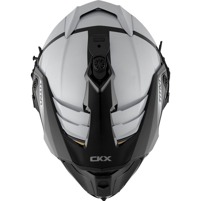 CKX Titan Polar Gray Dual Lens Helmet