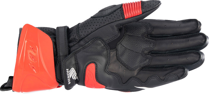 Alpinestars Honda GP Pro R3 Black Bright Red Blue Gloves